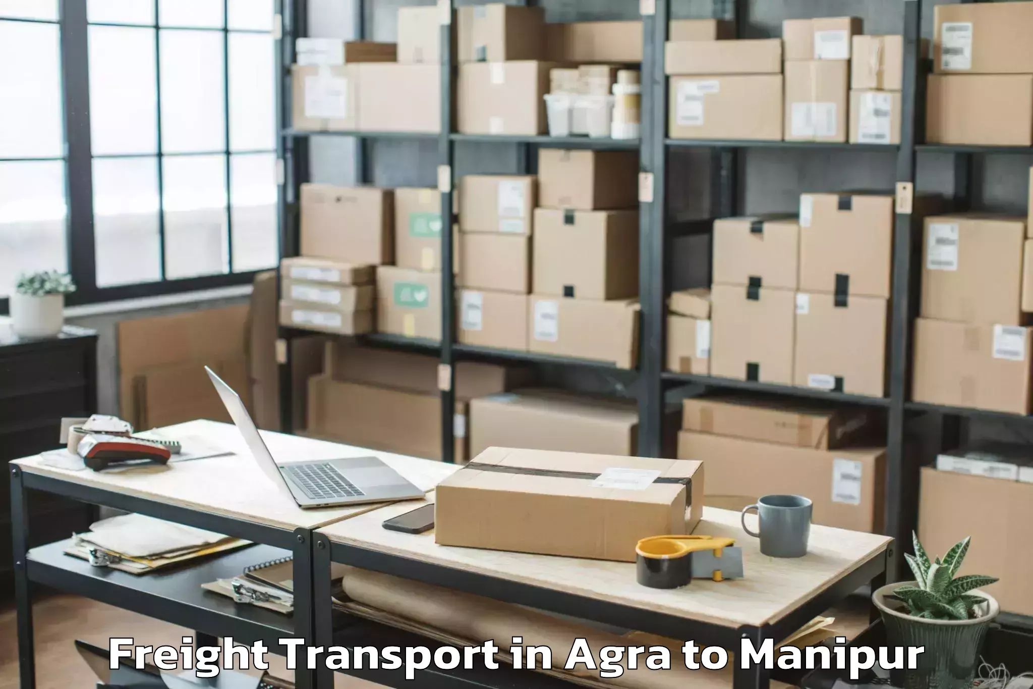 Book Agra to Tengnoupal Freight Transport